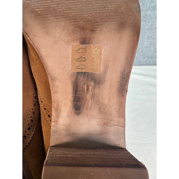 Madewell Woman’s sz 11 The Greyson Brogue Chelsea Bootie Suede Western Cowgirl - Picture 7 of 10